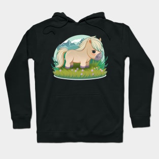 Colorful Fjord Horse Artwork 12 Hoodie